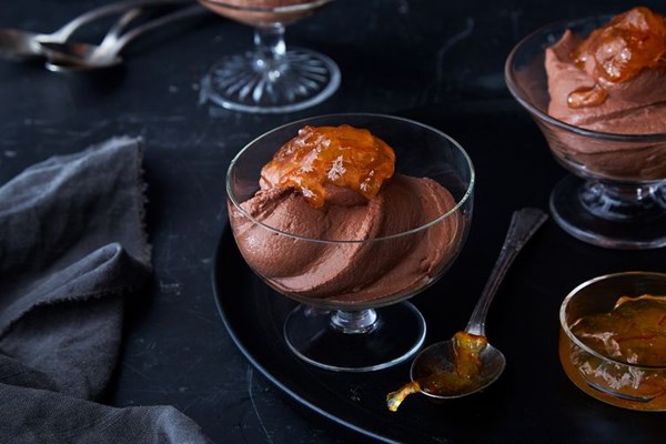 Maria Speck's Greek yogurt chocolate mousse