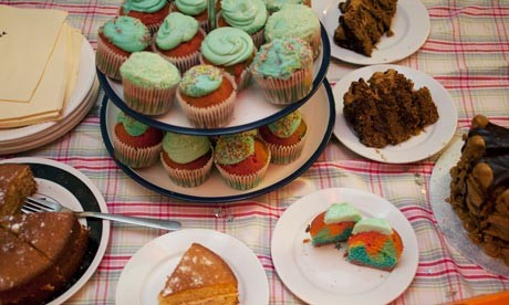 Mariah's rainbow cupcakes