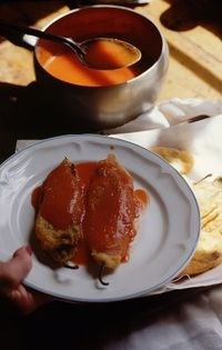 Marinated ancho chiles a la Luz Barreras (Chiles anchos Nana Luz)