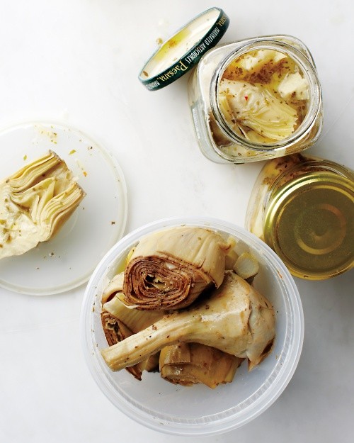 Marinated artichoke salad
