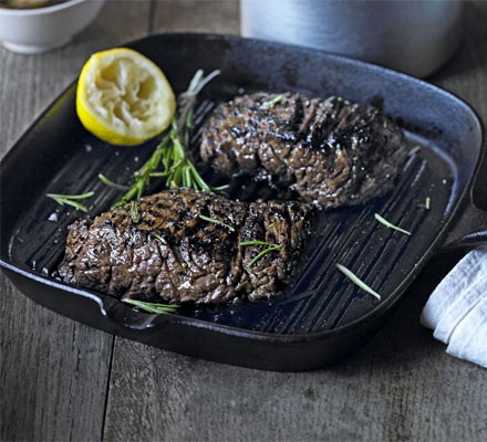 Marinated bavette steak