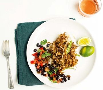 Marinated bean and tomato salad