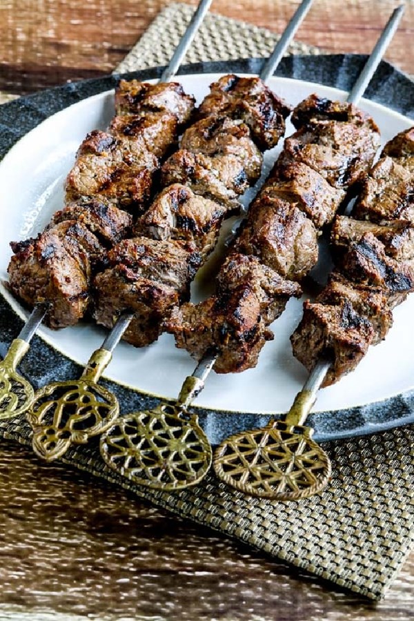 Marinated beef kabobs