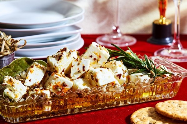 Marinated feta
