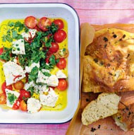 Marinated feta
