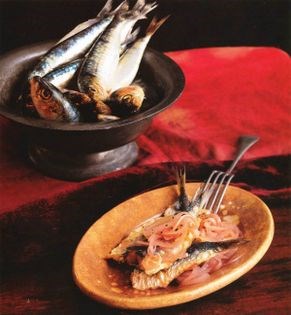 Marinated fish (Pesce in saor)