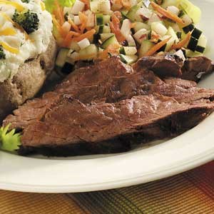 Marinated flank steak 