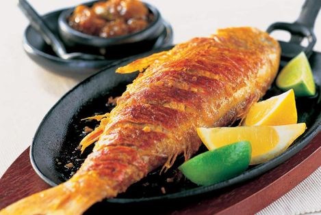 Marinated fried fish