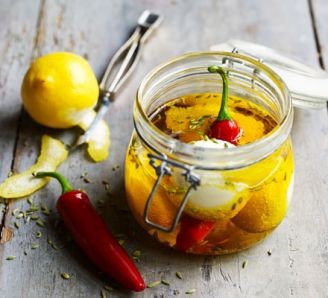 Marinated goat's cheese