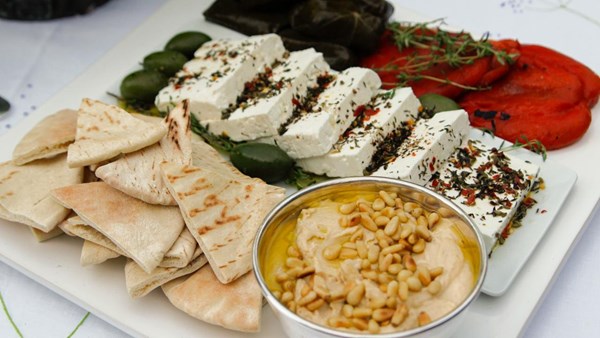 Marinated herbed feta