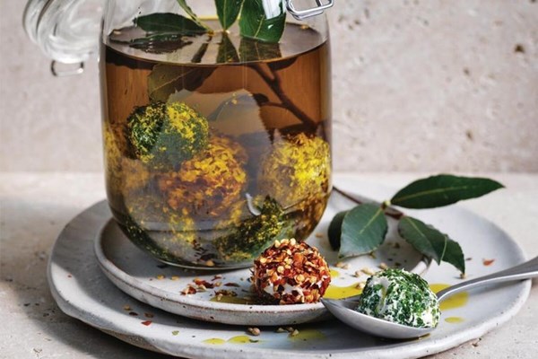 Marinated labneh