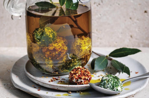Marinated labneh