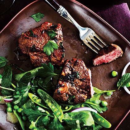 Marinated lamb chops