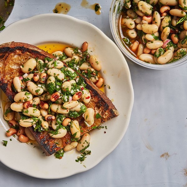 Marinated mixed beans