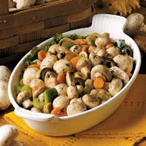 Marinated mushroom salad 