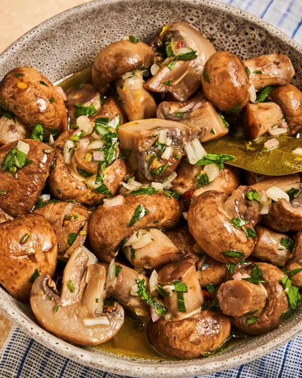 Marinated mushrooms