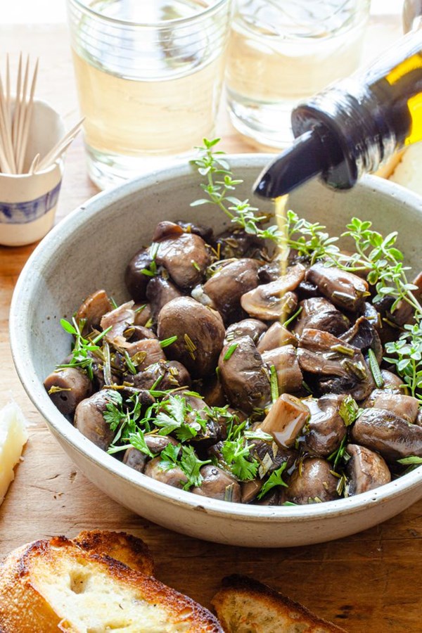 Marinated mushrooms