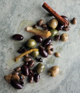 Marinated olives
