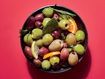 Marinated olives