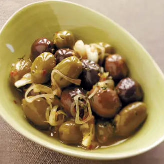 Marinated olives