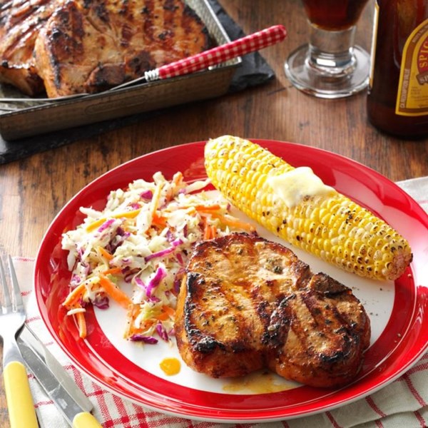 Marinated pork chops