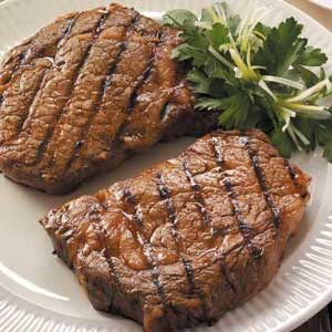 Marinated ribeyes