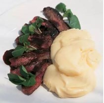 Marinated rump steak