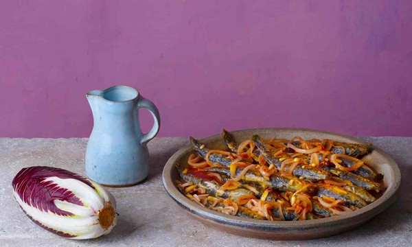 Marinated sardines (Sardoni in saor) 