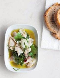 Marinated sea bass (Levrek marine)