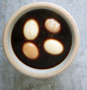 Marinated soft-boiled egg (Ajitsuke tamago)