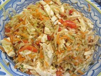 Marinated tofu salad
