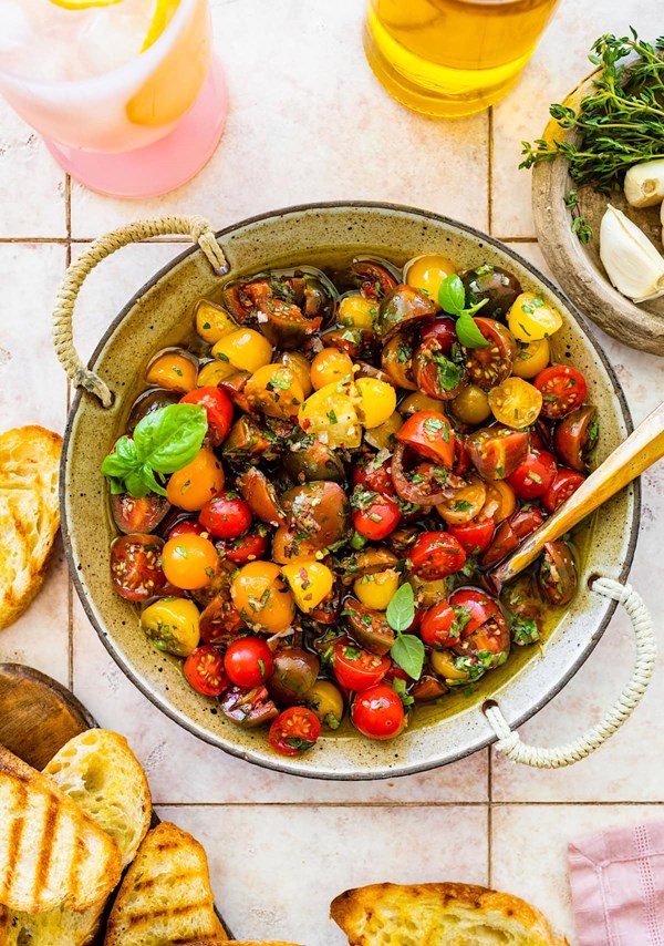 Marinated tomatoes