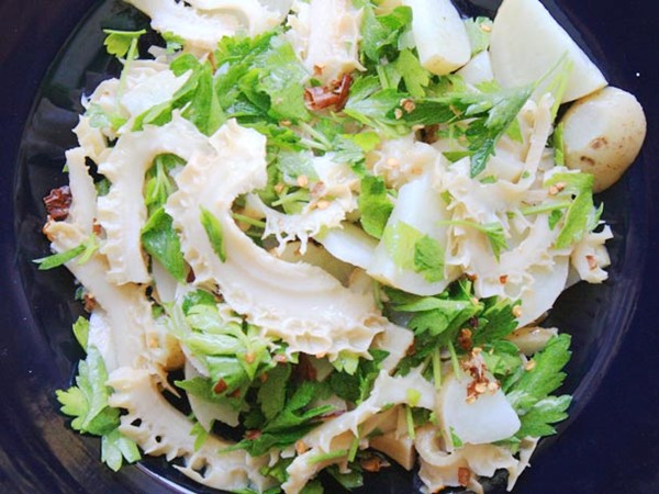 Marinated tripe salad