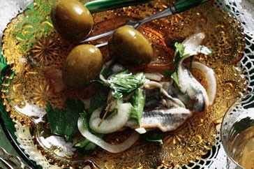Marinated white anchovies (Boquerones)