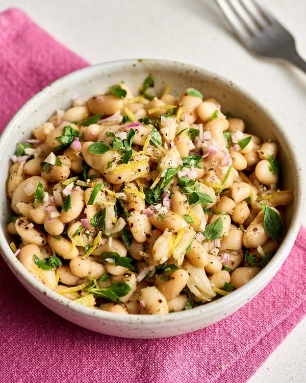 Marinated white beans