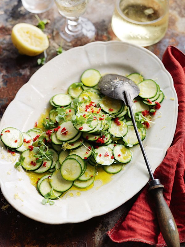 Marinated zucchini salad