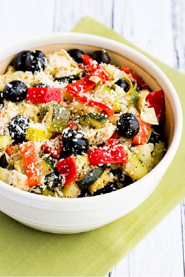 Marinated zucchini salad