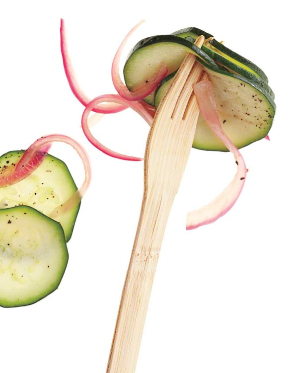 Marinated zucchini salad