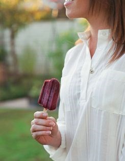 Marionberry mojito ice pops