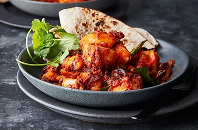 Maris Piper, peanut & tamarind curry