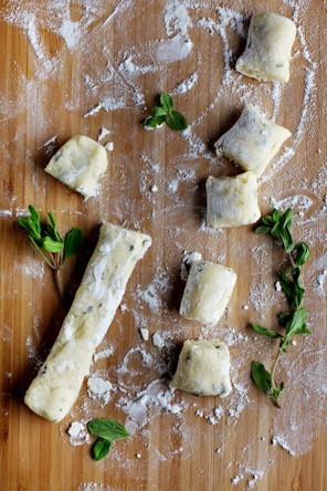 Marjoram gnocchi