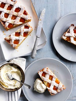 Marmalade and almond tart