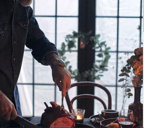 Marmalade and Earl Grey tea-glazed ham