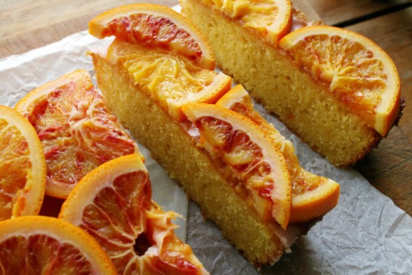 Marmalade, blood orange and lemon cake