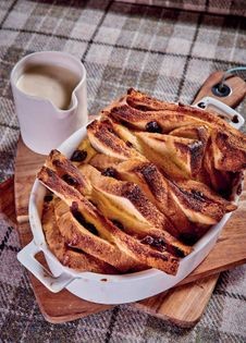 Marmalade bread & butter pudding