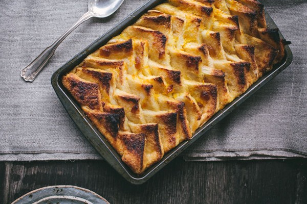 Marmalade bread pudding