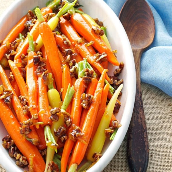 Marmalade candied carrots 