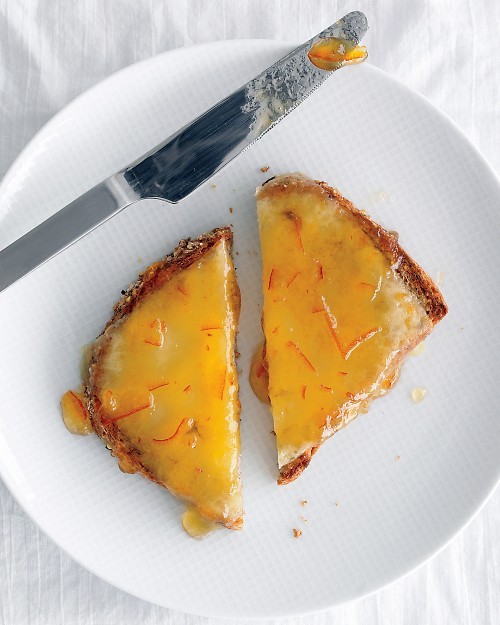 Marmalade-cheese toast