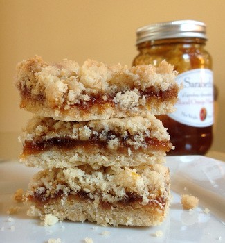 Marmalade crumble bars