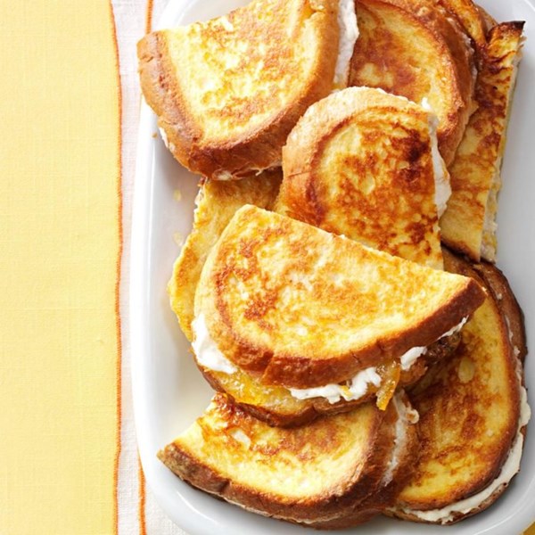 Marmalade French toast sandwiches